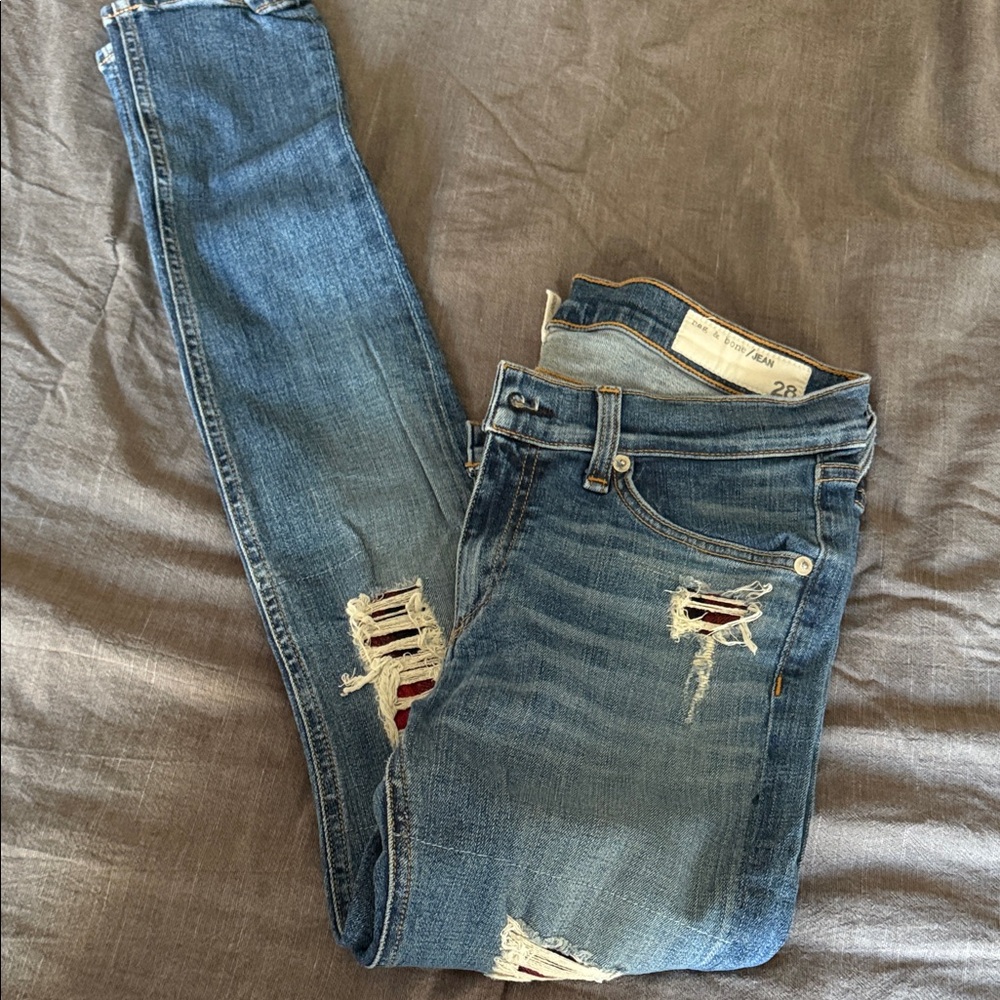 Blue Distressed Women’s Jeans- Rag and Bone